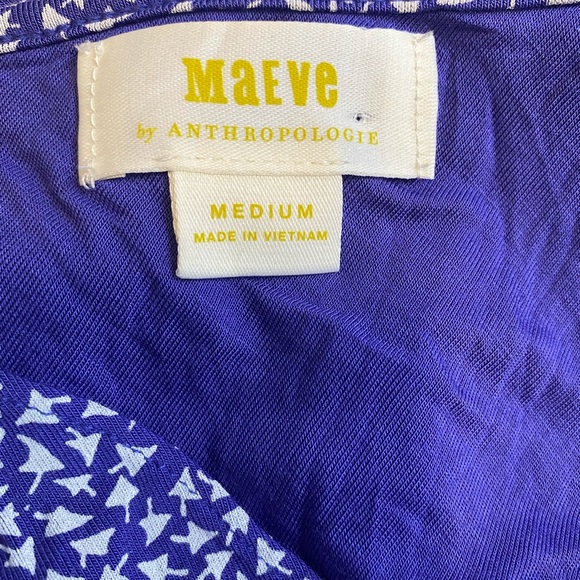 Anthropologie Maeve Ruffled Printed Dress Bohemian - Picture 7 of 8